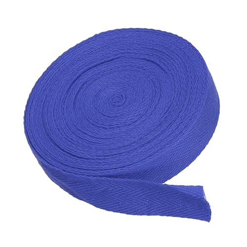 MACHSWON Baumwoll-Twill-Klebeband, 1,9 cm, 9,1 m, Baumwollband, Schrägband, Fischgrätenmuster, Gurtband zum Nähen, Geschenkverpacken, Basteln, DIY, Königsblau MACHSWON Baumwoll-Twill-Klebeband, 1,9 cm, 9,1 m, Baumwollband, Schrägband, Fischgrätenmuster, Gurtband zum Nähen, Geschenkverpacken, Basteln, DIY, Königsblau von MACHSWON