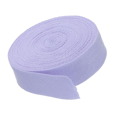MACHSWON Baumwoll-Twill-Klebeband, 2,5 cm, 9,1 m, Baumwollband, Schrägband, Fischgrätenmuster, Gurtband zum Nähen, Geschenkverpacken, Basteln, DIY, Hellviolett MACHSWON Baumwoll-Twill-Klebeband, 2,5 cm, 9,1 m, Baumwollband, Schrägband, Fischgrätenmuster, Gurtband zum Nähen, Geschenkverpacken, Basteln, DIY, Hellviolett von MACHSWON