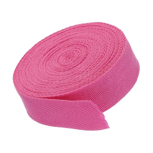 MACHSWON Baumwoll-Twill-Klebeband, 2,5 cm, 9,1 m, Baumwollband, Schrägband, Fischgrätenmuster, Gurtband zum Nähen, Geschenkverpacken, Basteln, DIY, Rosenrot MACHSWON Baumwoll-Twill-Klebeband, 2,5 cm, 9,1 m, Baumwollband, Schrägband, Fischgrätenmuster, Gurtband zum Nähen, Geschenkverpacken, Basteln, DIY, Rosenrot von MACHSWON