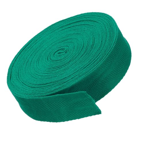 MACHSWON Baumwoll-Twill-Klebeband, 2,5 cm, 9,1 m, Baumwollband, Schrägband, Fischgrätenmuster, Gurtband zum Nähen, Geschenkverpacken, Basteln, DIY, Scallion Green MACHSWON Baumwoll-Twill-Klebeband, 2,5 cm, 9,1 m, Baumwollband, Schrägband, Fischgrätenmuster, Gurtband zum Nähen, Geschenkverpacken, Basteln, DIY, Scallion Green von MACHSWON