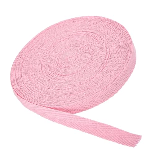 MACHSWON Baumwoll-Twill-Klebeband, 9,1 m, Baumwollband, Schrägband, Fischgrätenmuster, Gurtband zum Nähen, Geschenkverpacken, Basteln, DIY, Hellrosa MACHSWON Baumwoll-Twill-Klebeband, 9,1 m, Baumwollband, Schrägband, Fischgrätenmuster, Gurtband zum Nähen, Geschenkverpacken, Basteln, DIY, Hellrosa von MACHSWON