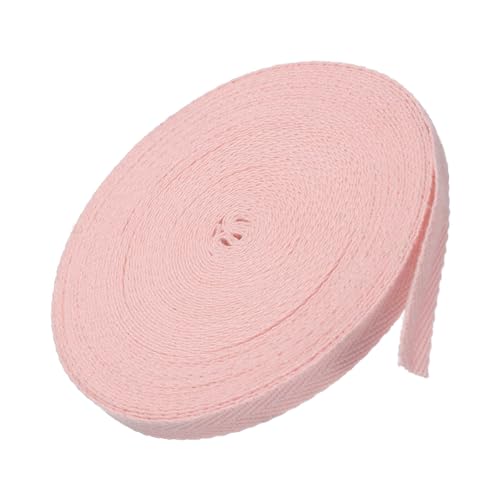 MACHSWON Baumwoll-Twillband, 0,6 cm, 9,1 m, 100 % Baumwolle, Schrägband, Fischgrätenmuster, Gurtband zum Nähen, Geschenkverpacken, Blassrosa MACHSWON Baumwoll-Twillband, 0,6 cm, 9,1 m, 100 % Baumwolle, Schrägband, Fischgrätenmuster, Gurtband zum Nähen, Geschenkverpacken, Blassrosa von MACHSWON