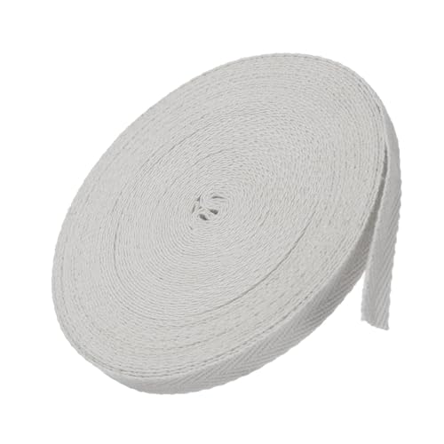 MACHSWON Baumwoll-Twillband, 0,6 cm, 9,1 m, 100 % Baumwolle, Schrägband, Fischgrätenmuster, Gurtband zum Nähen, Geschenkverpacken, Hellgrau MACHSWON Baumwoll-Twillband, 0,6 cm, 9,1 m, 100 % Baumwolle, Schrägband, Fischgrätenmuster, Gurtband zum Nähen, Geschenkverpacken, Hellgrau von MACHSWON