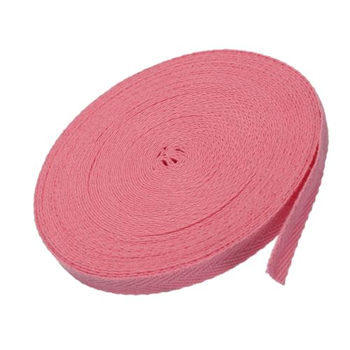 MACHSWON Baumwoll-Twillband, 0,6 cm, 9,1 m, 100 % Baumwolle, Schrägband, Fischgrätenmuster, Gurtband zum Nähen, Geschenkverpacken, Rosa MACHSWON Baumwoll-Twillband, 0,6 cm, 9,1 m, 100 % Baumwolle, Schrägband, Fischgrätenmuster, Gurtband zum Nähen, Geschenkverpacken, Rosa von MACHSWON