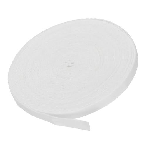 MACHSWON Baumwoll-Twillband, 0,6 cm, 9,1 m, 100 % Baumwolle, Schrägband, Fischgrätenmuster, Gurtband zum Nähen, Geschenkverpacken, Weiß MACHSWON Baumwoll-Twillband, 0,6 cm, 9,1 m, 100 % Baumwolle, Schrägband, Fischgrätenmuster, Gurtband zum Nähen, Geschenkverpacken, Weiß von MACHSWON