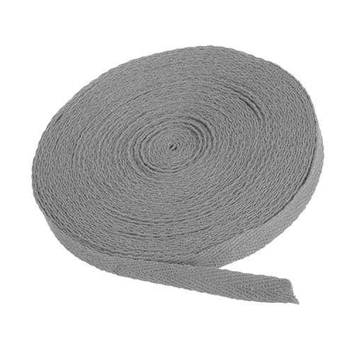 MACHSWON Baumwoll-Twillband, 9,1 m, 100 % Baumwolle, Schrägband, Fischgrätenmuster, Gurtband zum Nähen, Geschenkverpacken, Basteln, DIY, Dunkelgrau MACHSWON Baumwoll-Twillband, 9,1 m, 100 % Baumwolle, Schrägband, Fischgrätenmuster, Gurtband zum Nähen, Geschenkverpacken, Basteln, DIY, Dunkelgrau von MACHSWON