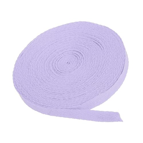 MACHSWON Baumwoll-Twillband, 9,1 m, 100 % Baumwolle, Schrägband, Fischgrätenmuster, Gurtband zum Nähen, Geschenkverpacken, Basteln, DIY, Hellviolett MACHSWON Baumwoll-Twillband, 9,1 m, 100 % Baumwolle, Schrägband, Fischgrätenmuster, Gurtband zum Nähen, Geschenkverpacken, Basteln, DIY, Hellviolett von MACHSWON