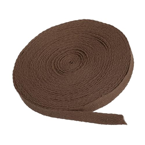 MACHSWON Baumwoll-Twillband, 9,1 m, 100 % Baumwolle, Schrägband, Fischgrätenmuster, Gurtband zum Nähen, Geschenkverpacken, Basteln, DIY, Kaffee MACHSWON Baumwoll-Twillband, 9,1 m, 100 % Baumwolle, Schrägband, Fischgrätenmuster, Gurtband zum Nähen, Geschenkverpacken, Basteln, DIY, Kaffee von MACHSWON
