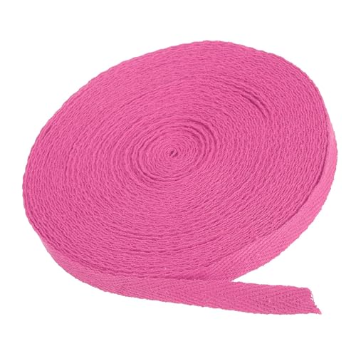 MACHSWON Baumwoll-Twillband, 9,1 m, 100 % Baumwolle, Schrägband, Fischgrätenmuster, Gurtband zum Nähen, Geschenkverpacken, Basteln, DIY, Rosenrot MACHSWON Baumwoll-Twillband, 9,1 m, 100 % Baumwolle, Schrägband, Fischgrätenmuster, Gurtband zum Nähen, Geschenkverpacken, Basteln, DIY, Rosenrot von MACHSWON