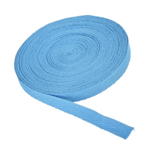 MACHSWON Baumwoll-Twillband, 9,1 m, Baumwollband, Schrägband, Fischgrätenmuster, Gurtband, zum Nähen, Geschenkverpacken, Basteln, DIY, Meeresblau MACHSWON Baumwoll-Twillband, 9,1 m, Baumwollband, Schrägband, Fischgrätenmuster, Gurtband, zum Nähen, Geschenkverpacken, Basteln, DIY, Meeresblau von MACHSWON