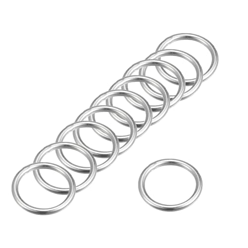 MACHSWON Geschweißter O-Ring aus 316 Edelstahl, 15 mm Innendurchmesser, 3 mm dick, für Handtasche, Gurtband, Geldbörse, Hundehalsband, Gürtel, DIY-Projekte, 10 Stück MACHSWON Geschweißter O-Ring aus 316 Edelstahl, 15 mm Innendurchmesser, 3 mm dick, für Handtasche, Gurtband, Geldbörse, Hundehalsband, Gürtel, DIY-Projekte, 10 Stück von MACHSWON