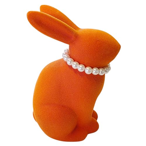 MACOSA WV55917 Osterhase mit Perlenkette beflockt Orange 16 cm Steingut Dekohase Hase Skulptur Oster-Deko Osterdekoration Figur Dekohase Dekofigur Ostern Dekoration Tischdeko MACOSA WV55917 Osterhase mit Perlenkette beflockt Orange 16 cm Steingut Dekohase Hase Skulptur Oster-Deko Osterdekoration Figur Dekohase Dekofigur Ostern Dekoration Tischdeko von MACOSA HOME