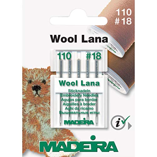 Madeira 9452 Stickerei Wolle Maschine Nadel, Größe 16/100 von MADEIRA