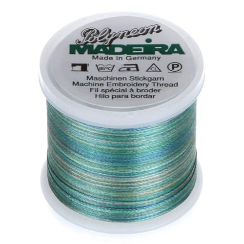 MADEIRA 9845 – – 1608 2-lagig Polyneon Polyester Stickgarn, 40 wt/135D 440 YD, Bunte Jungle MADEIRA 9845 – – 1608 2-lagig Polyneon Polyester Stickgarn, 40 wt/135D 440 YD, Bunte Jungle von MADEIRA