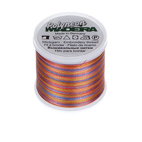 MADEIRA 9845 – – 1609 2-lagig Polyneon Polyester Stickgarn, 40 wt/135D 440 YD, Bunte Horizon MADEIRA 9845 – – 1609 2-lagig Polyneon Polyester Stickgarn, 40 wt/135D 440 YD, Bunte Horizon von MADEIRA