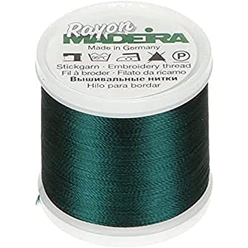 Madeira Rayon No.40 Maschinenstickgarn, 200 Meter Länge, #1290 Grün von Tacony Corporation