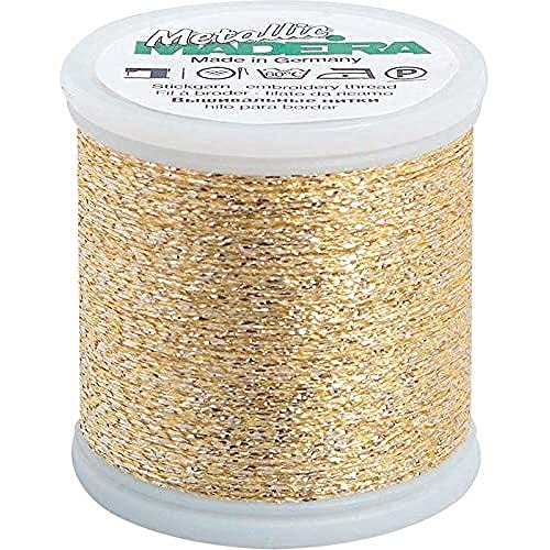 Madeira Metallic Sparkling Nr.40 Stickerei Gewinde, 200 Meter Länge, #251 Gold Madeira Metallic Sparkling Nr.40 Stickerei Gewinde, 200 Meter Länge, #251 Gold von MADEIRA