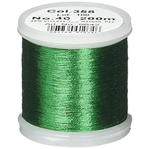 Madeira M9842-358 Gewinde, 75% Polyester/25% metallisiertes Polyester, #358 Grün, 200 m Madeira M9842-358 Gewinde, 75% Polyester/25% metallisiertes Polyester, #358 Grün, 200 m von MADEIRA