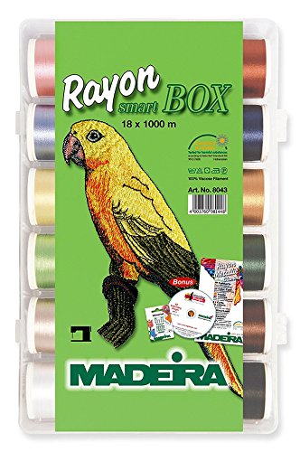 MADEIRA Stickfaden 4003760981448 – SM Art Stickgarn Box 18 Spulen Art. 8043 von MADEIRA