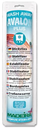 Madeira Stickvlies Stabilisator, Plastic, Transparent, 3 Länge x 0,3 Meter Breite von MADEIRA