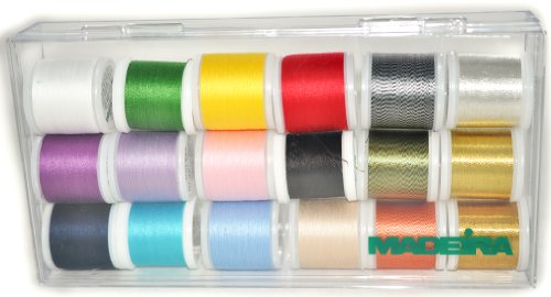 Madeira 18 Spulen Geschenkbox Sashiko 2092SASH von MADEIRA