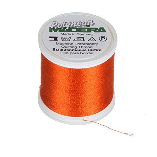 Madeira 9845 – – 1621 2-lagig Polyneon Polyester Stickgarn, 40 wt/135D 440 YD, Golden Poppy von MADEIRA