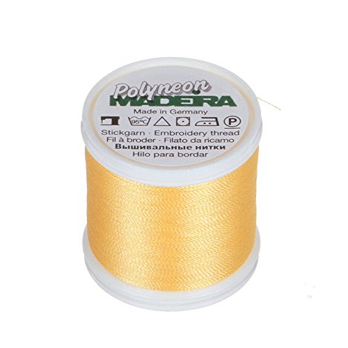 Madeira 9845 – – 1626 2-lagig Polyneon Polyester Stickgarn, 40 wt/135D 440 YD, mais Madeira 9845 – – 1626 2-lagig Polyneon Polyester Stickgarn, 40 wt/135D 440 YD, mais von MADEIRA