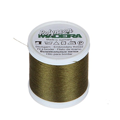 Madeira 9845 – – 1796 2-lagig Polyneon Polyester Stickgarn, 40 wt/135D 440 YD, Armee Grün Madeira 9845 – – 1796 2-lagig Polyneon Polyester Stickgarn, 40 wt/135D 440 YD, Armee Grün von MADEIRA