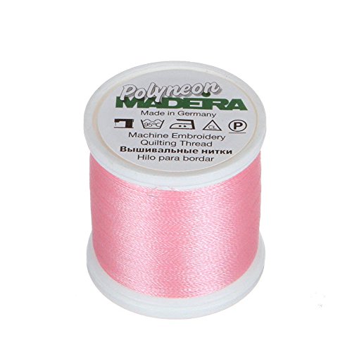 Madeira 9845-1815 2-lagiges Polyneon-Polyester-Stickgarn, 40 wt/135d 440 yd, rosa von MADEIRA