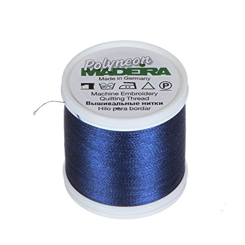 Madeira 9845 – – 1975 2-lagig Polyneon Polyester Stickgarn, 40 wt/135D 440 YD, Dusty Navy Madeira 9845 – – 1975 2-lagig Polyneon Polyester Stickgarn, 40 wt/135D 440 YD, Dusty Navy von MADEIRA