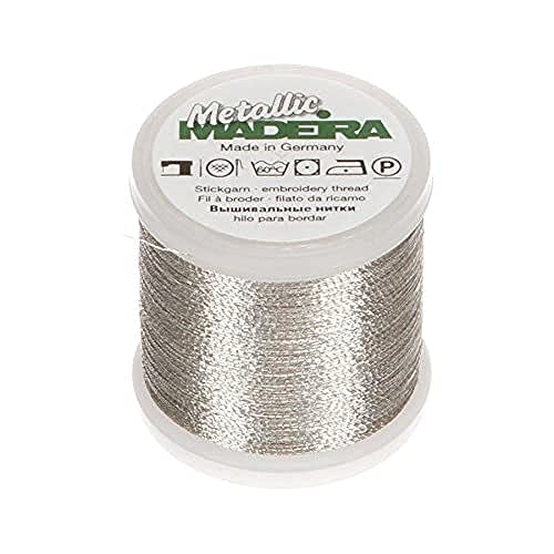Madeira M9842-SILVER Gewinde, Metall, Silber, 200 m Madeira M9842-SILVER Gewinde, Metall, Silber, 200 m von MADEIRA