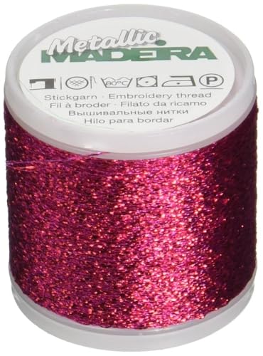 Madeira Metallic Sparkling Nr.40 Stickerei Gewinde, 200 Meter Länge, #018 Rosa Madeira Metallic Sparkling Nr.40 Stickerei Gewinde, 200 Meter Länge, #018 Rosa von MADEIRA