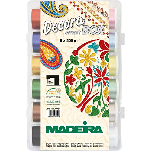 Madeira Smartbox Decora No.12, Mehrfarbig Garn, 18 x 300 m Spulen von Madeira