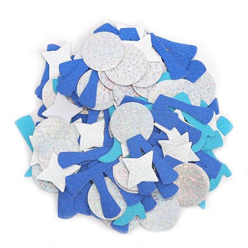 Glitzer Tanzende Königin Party Dekorationen, Mamma Mia Bachelorette Party Dekorationen Discokugel Konfetti für Geburtstag Brautdusche Hochzeit, 200 Stück, Blaue Glockenhose und Stiefel mit Sternen und Glitzer Tanzende Königin Party Dekorationen, Mamma Mia Bachelorette Party Dekorationen Discokugel Konfetti für Geburtstag Brautdusche Hochzeit, 200 Stück, Blaue Glockenhose und Stiefel mit Sternen und von MADENG