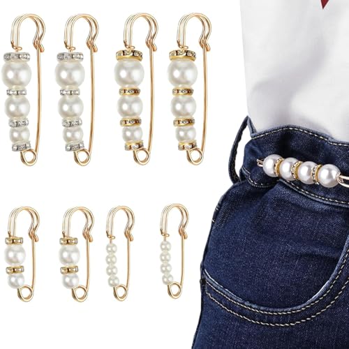 MAEXUS 8 Stück Perlen Brosche, Sicherheitsnadeln, Taillennadel, Brautkleid Broschennadeln, Kleid Enger Machen Clip, Für Damen Kragen Sicherheitsnadel, Schals, Kleidung, Hosen MAEXUS 8 Stück Perlen Brosche, Sicherheitsnadeln, Taillennadel, Brautkleid Broschennadeln, Kleid Enger Machen Clip, Für Damen Kragen Sicherheitsnadel, Schals, Kleidung, Hosen von MAEXUS