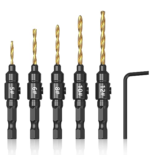 MAEXUS Senkerbohrer-Set, Holzbohrer Nr. 4–12, 5-Tlg. von MAEXUS