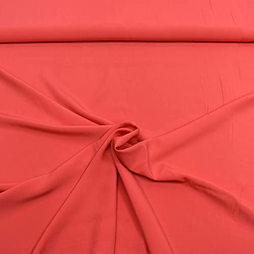 MAGAM-Stoffe Andrea Viskosestoff 100% Viskose uni Oeko-Tex Meterware 50cm (18. Lachs) von MAGAM-Stoffe