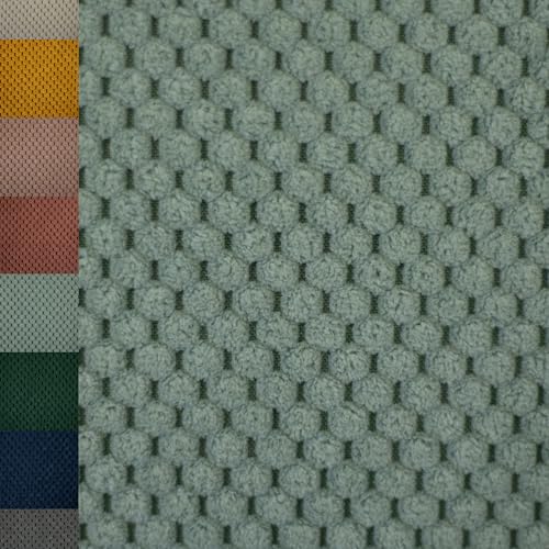 MAGAM-Stoffe Barcelona weicher Deko Polster Taschen Cord Samt Meterware ab 50cm (05. Mint) von MAGAM-Stoffe