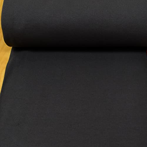 MAGAM-Stoffe Laura Bündchenstoff Grobstrick uni Bio Meterware 50cm (15. Anthrazit) von MAGAM-Stoffe