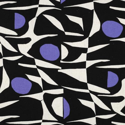 MAGAM-Stoffe Olivia Mode Stoff aus Holland Leinen Viskose Meterware ab 50cm (Lila) von MAGAM-Stoffe
