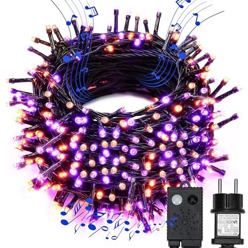 MAGGIFT Halloween Deko Outdoor 35M 300 LED Halloween Lichterkette Lila Orange mit Horror Sound/7 Modi/Memory Funktion, Wasserdichte Lichterketten für Außen Innen Garten Party Dekor MAGGIFT Halloween Deko Outdoor 35M 300 LED Halloween Lichterkette Lila Orange mit Horror Sound/7 Modi/Memory Funktion, Wasserdichte Lichterketten für Außen Innen Garten Party Dekor von MAGGIFT
