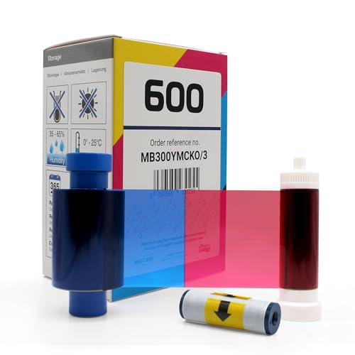 MAGICARD MB300YMCKO/3 Farbband – 300 Drucke – funktioniert nur für 600-Drucker MAGICARD MB300YMCKO/3 Farbband – 300 Drucke – funktioniert nur für 600-Drucker von MAGICARD