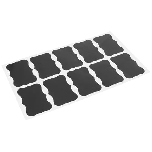 MAGICLULU 1 Blatt Schwarze Kreidetafeln Aufkleber Ablösbare für Gläser Flaschen und Behälter Wiederverwendbare Diy Kreidetafel Aufkleber für Beschriftung und Vorratsraum MAGICLULU 1 Blatt Schwarze Kreidetafeln Aufkleber Ablösbare für Gläser Flaschen und Behälter Wiederverwendbare Diy Kreidetafel Aufkleber für Beschriftung und Vorratsraum von MAGICLULU