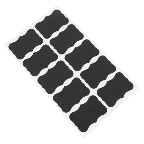 MAGICLULU 1 Blatt Tafelaufkleber manipulationssichere Etiketten Eieraufkleber für frische Eier Kreidetafel Tapete Aufkleber für Originalitätssiegel magnetische Kalenderzahlen cl PVC Schwarz von MAGICLULU