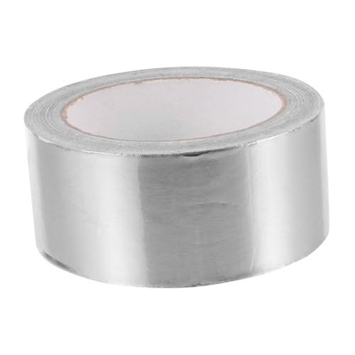 MAGICLULU 1 Rolle Aluminium Folien Klebeband Hitzebeständiges Wasserdichtes Dichtungsband für Rohrisolierung Reparaturen Hochleistungs Isolierband mit Überlegener Wärmeisolierung von MAGICLULU