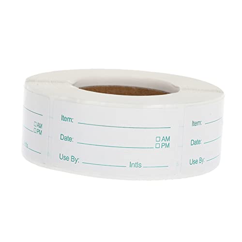 MAGICLULU 1 Rolle Etiketten Zur Lebensmittelaufbewahrung Abnehmbare Lebensmitteletiketten Kühlschrank Lebensmitteletiketten Abnehmbare Etiketten Speisekammeretiketten Zum Organisieren von MAGICLULU