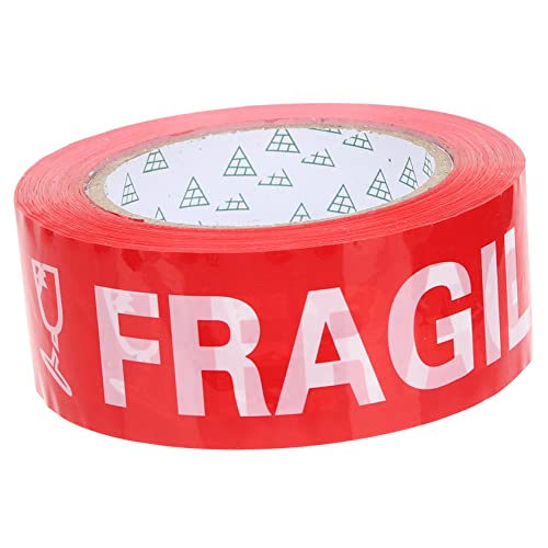 MAGICLULU 1 Rolle Fragile Warnklebeband Rotes Markierungsband für Zerbrechliche Sendungen Selbstklebend für Verpackungen von Empfindlichen Gütern Hohe Haltbarkeit Einfache Anwendung von MAGICLULU
