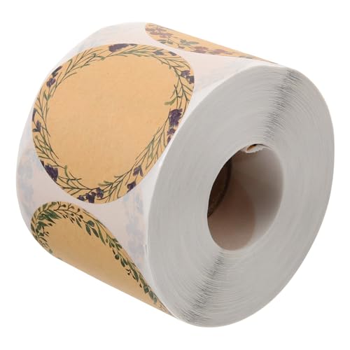 MAGICLULU 1 Rolle Geschenkname Tag klebrig Aufkleber-Etiketten Abnehmbare Aufkleber Gruß dekoration selbstklebender Aufkleber für Briefumschläge selbstklebendes Etikettenpapier Kraftpapier von MAGICLULU