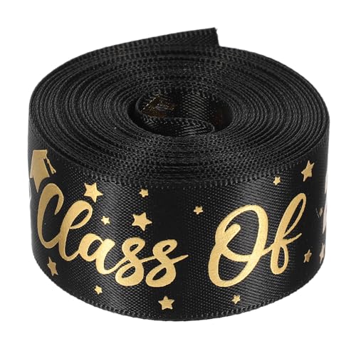 MAGICLULU 1 Rolle Geschenkverpackungsband für Abschlussfeiern Diy Satinband Yards Breit Schwarzes für Bastelprojekte und Dekorationen Gratulationen und Festliche Anlässe MAGICLULU 1 Rolle Geschenkverpackungsband für Abschlussfeiern Diy Satinband Yards Breit Schwarzes für Bastelprojekte und Dekorationen Gratulationen und Festliche Anlässe von MAGICLULU