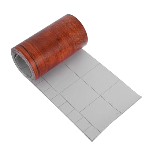 MAGICLULU 1 Rolle Holzmaserung Klebeband Reparatur Von Holzmaserungsböden Holzmaserungsband Bordüren Für Badezimmer Reparaturset Für Holzkratzer Sockelleistenband Mit Holzmaserung Brown Pvc von MAGICLULU